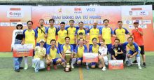 Hội Doanh nhân trẻ tỉnh Đắk Lắk vô địch giải bóng đá tứ hùng tranh cúp DOJI Group