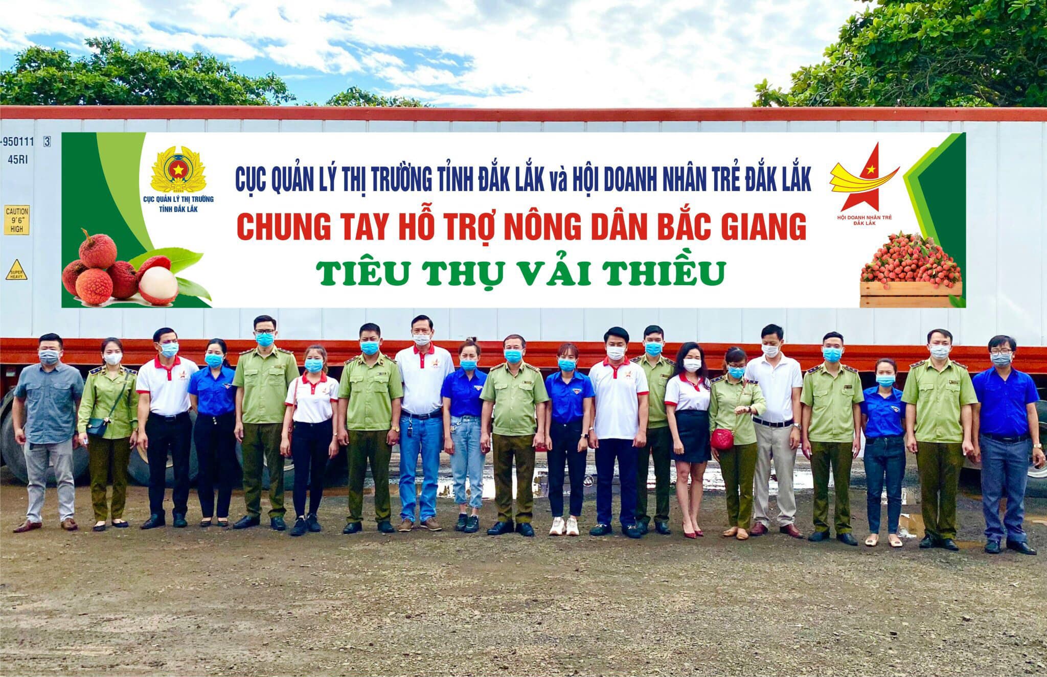 Hội Doanh nhân Trẻ tỉnh Đắk Lắk hỗ trợ tiêu thụ vải thiều Bắc Giang