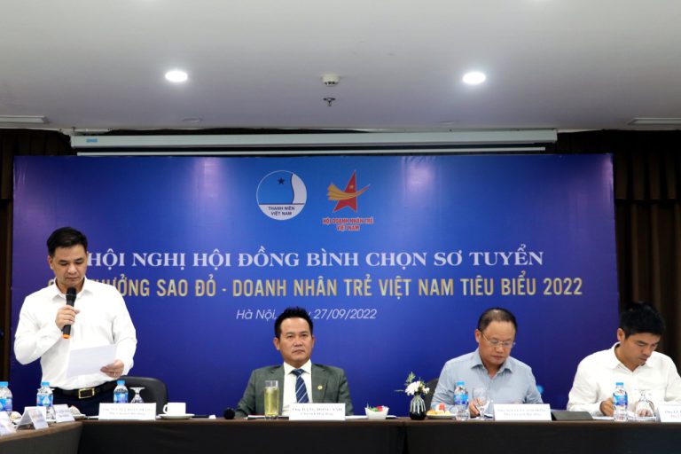 HỘI NGHỊ HỘI ĐỒNG SƠ TUYỂN GIẢI THƯỞNG SAO ĐỎ – DNT VIỆT NAM TIÊU BIỂU 2022