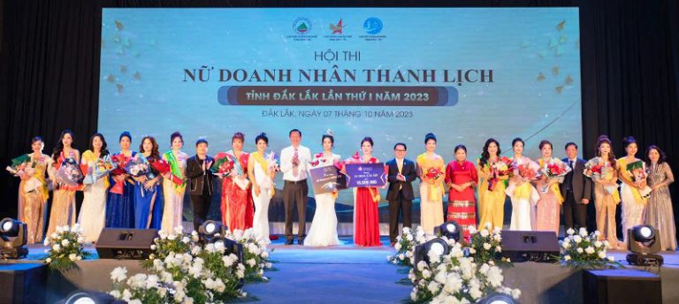 TRAO GIẢI HỘI THI NỮ DOANH NHÂN THANH LỊCH TỈNH ĐẮK LẮK LẦN THỨ I NĂM 2023