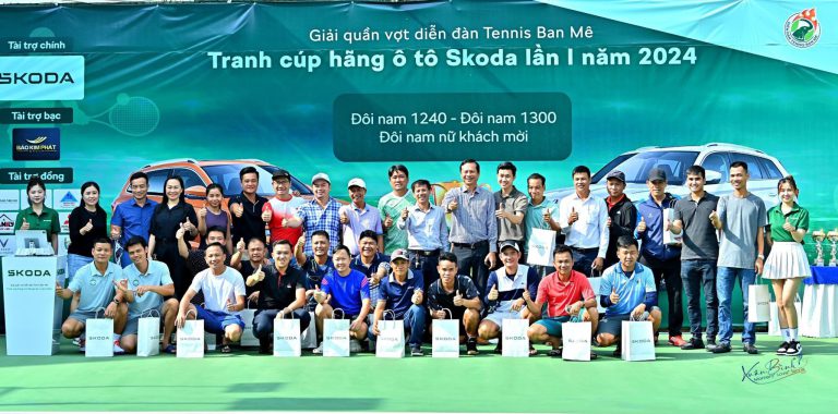 GIẢI QUẦN VỢT DIỄN ĐÀN TENNIS BAN MÊ TRANH CÚP HÃNG Ô TÔ SKODA LẦN I NĂM 2024 (ngày 4/5 – 5/5/2024)