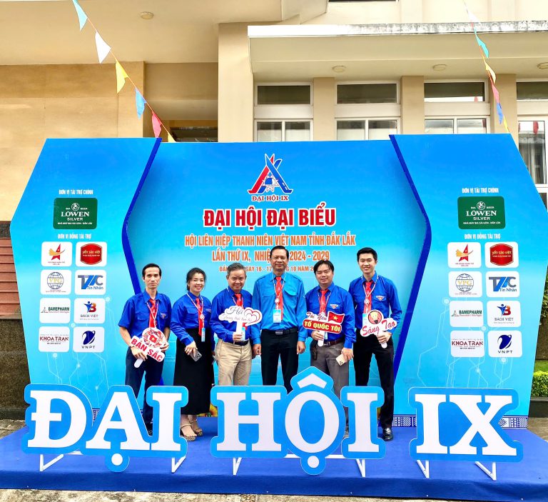 HỘI DOANH NHÂN TRẺ TỈNH ĐẮK LẮK THAM DỰ ĐẠI HỘI ĐẠI BIỂU HỘI LIÊN HIỆP THANH NIÊN VIỆT NAM TỈNH ĐẮK LẮK LẦN THỨ IX, NHIỆM KỲ 2024 – 2029